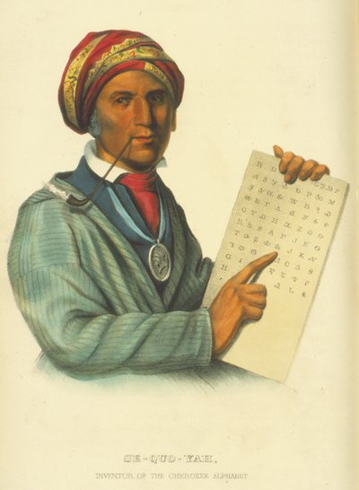 Se-Quo-Yah, 1848 by Thomas Loraine McKenney